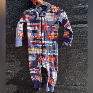 Hanna Andersson Train Print Pajamas 18-24 month